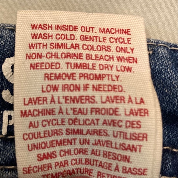 Mossimo Supply Co. Skinny Jambe Moulante Low Rise Blue Jeans Juniors Size 1 VGUC - Picture 5 of 15